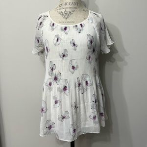 Banana Republic short sleeve dressy top